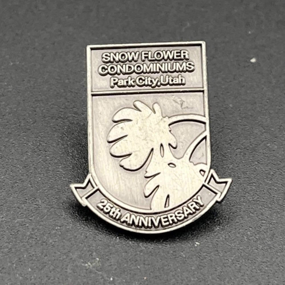 25th Anniversary Snow‎ Flower Condominiums Park City Utah Lapel Hat Pin
